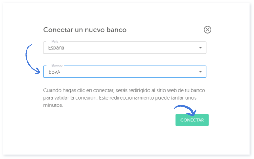 Conectar un nuevo banco