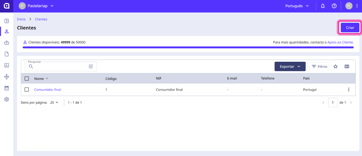 como criar um cliente2