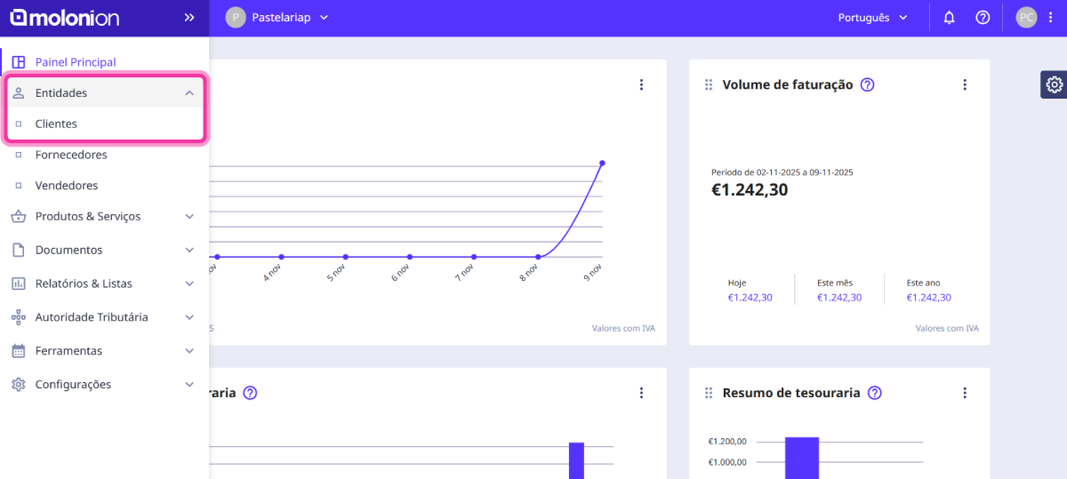 como criar um cliente