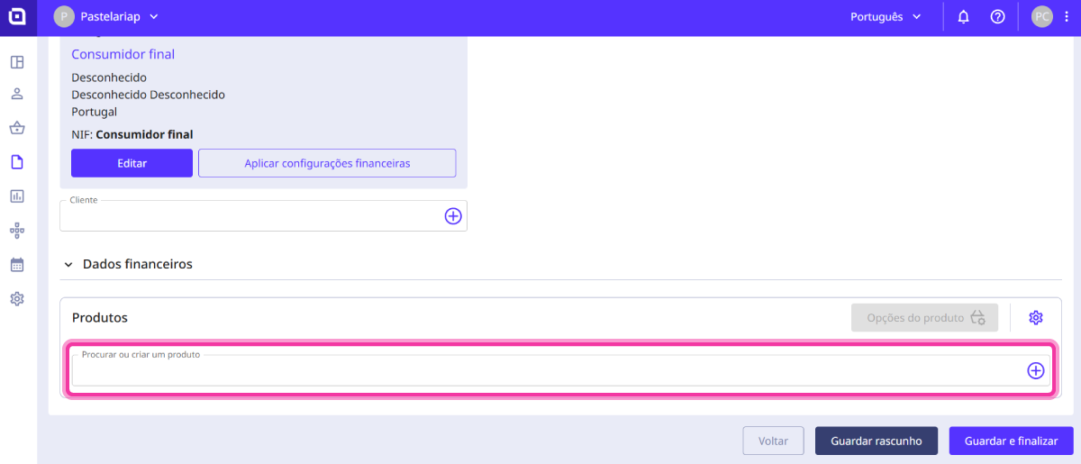 como emitir fatura 5