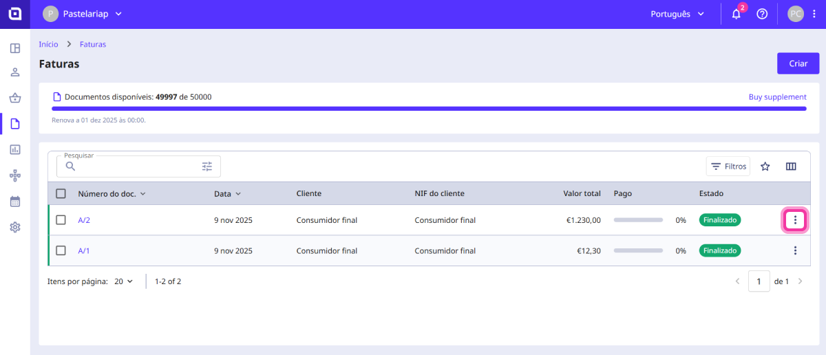 Como exportar um documento