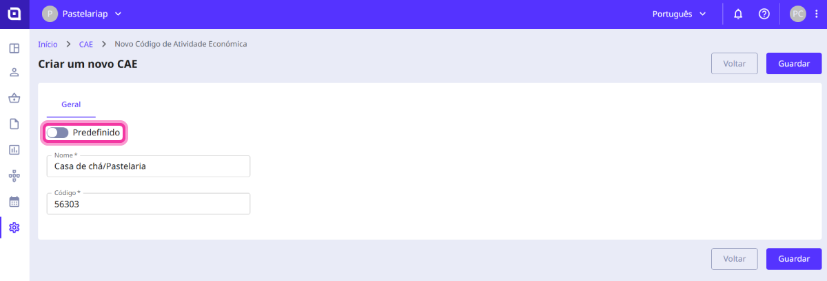 Como adicionar um CAE 4