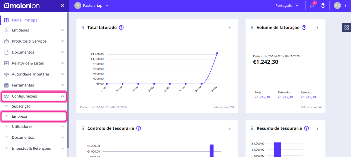 Configuração do remetente dos e-mails 1