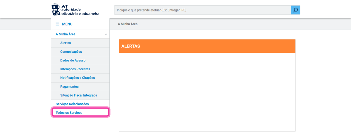 Como criar um novo utilizador no site da AT 4
