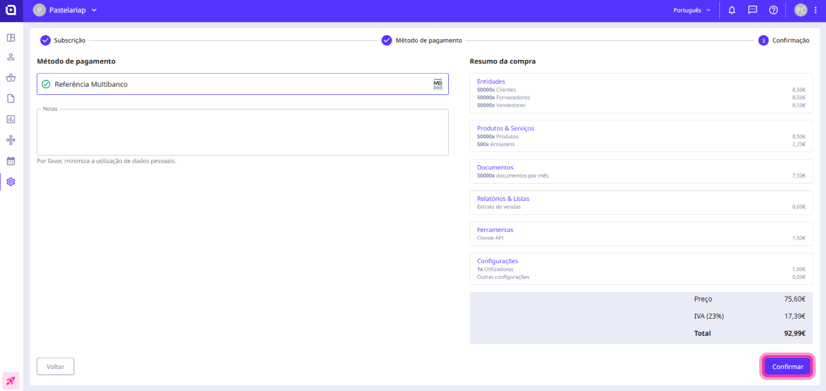 How to subscribe to Moloni ON 7