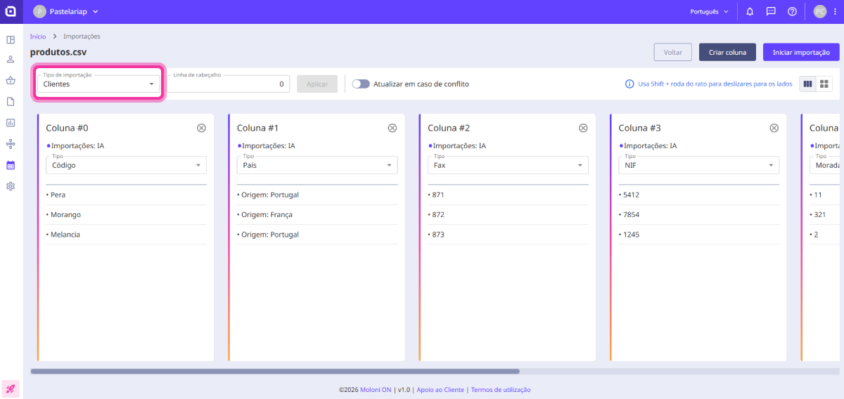 How to import products 4