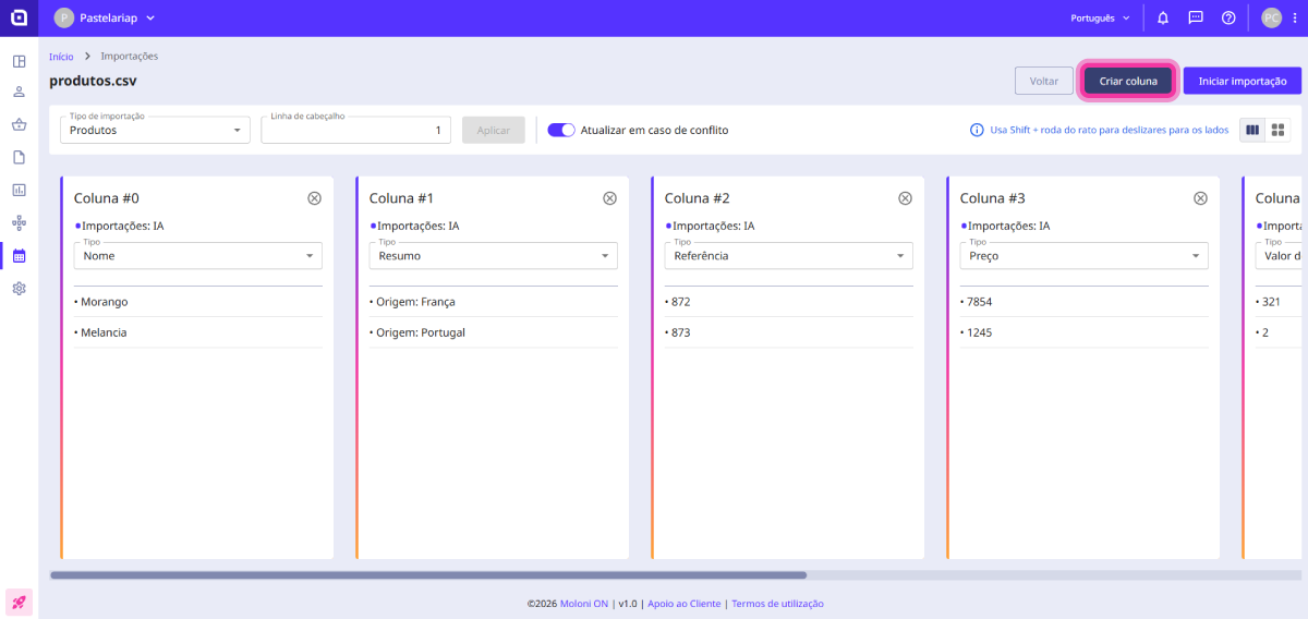 How to import products 8