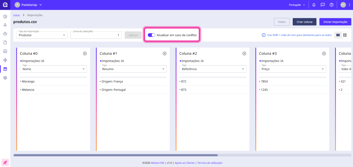 How to import products 6