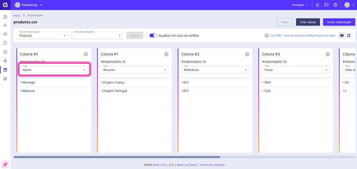 How to import products 7