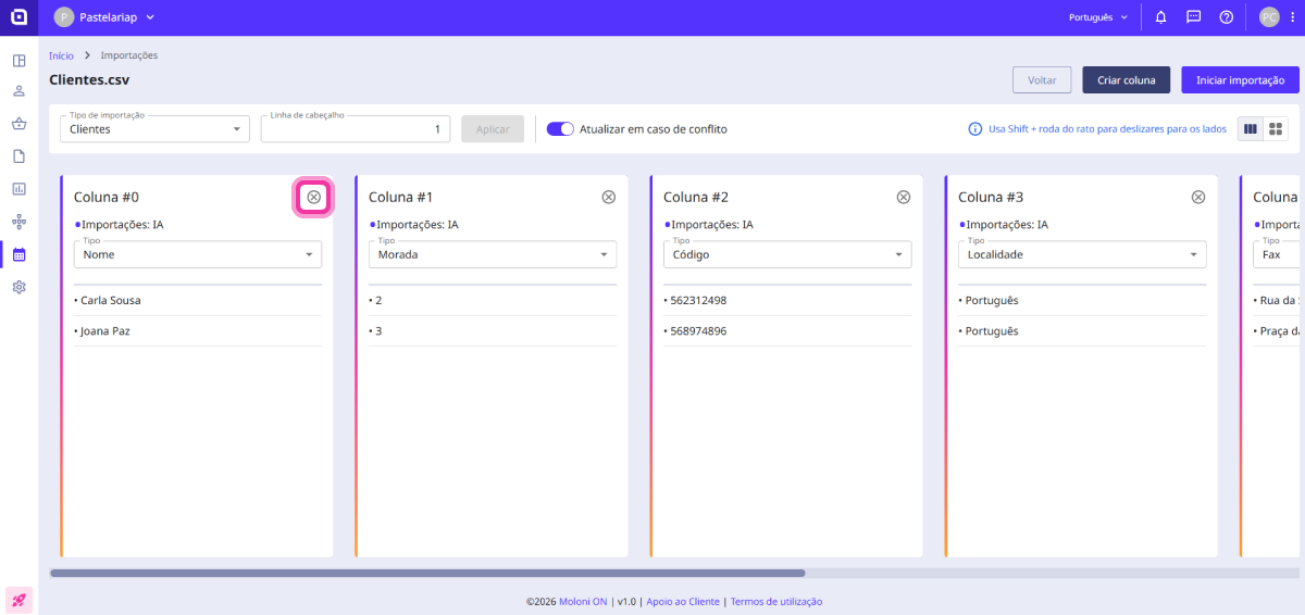 How to import customers or suppliers 10