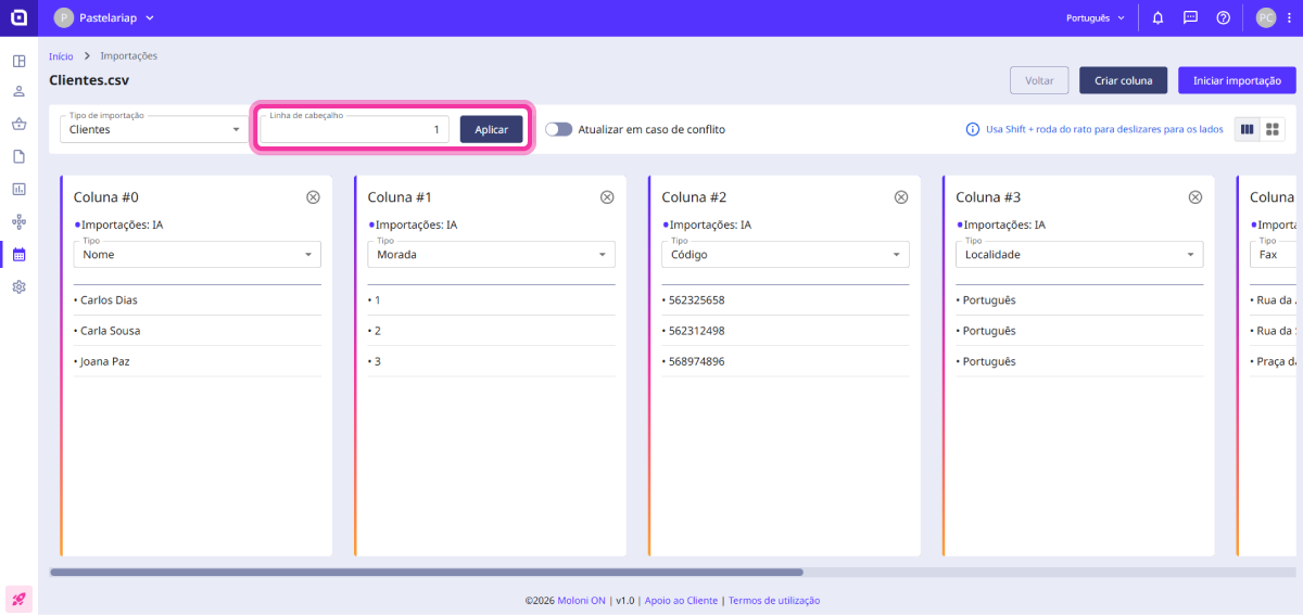 How to import customers or suppliers 5