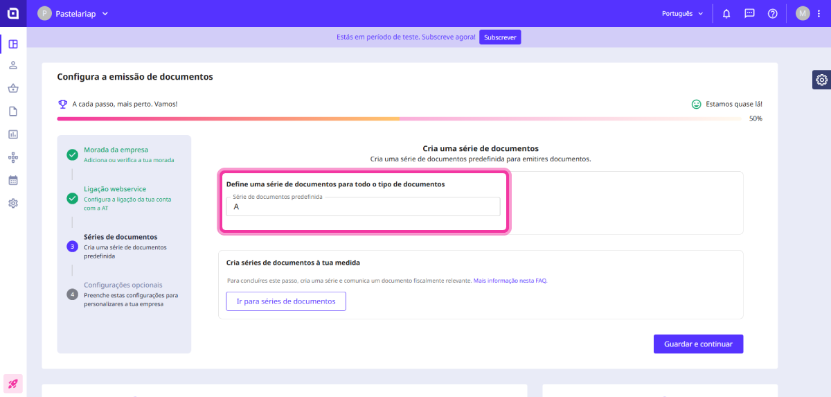 configuração rápida 4