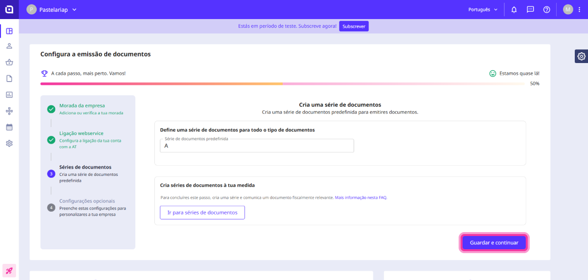 configuração rápida 5