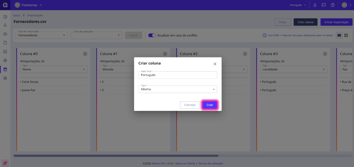 How to import suppliers 9