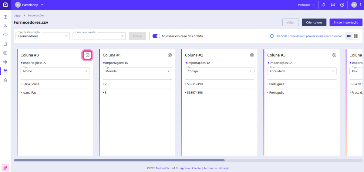 How to import suppliers 10