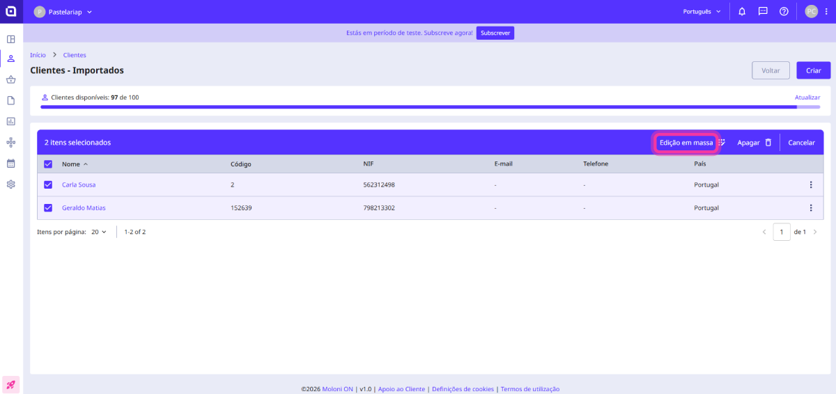 Como importar clientes 14