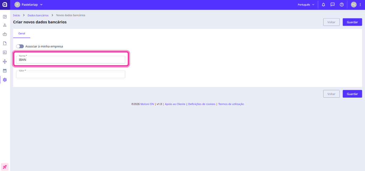 How to add bank details to documents 3
