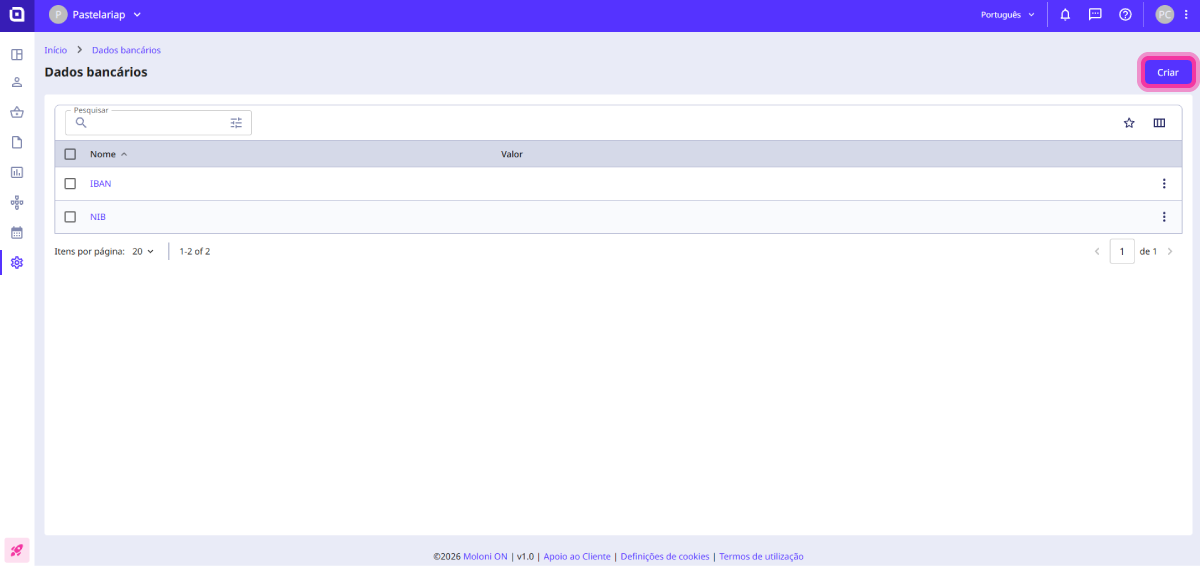How to add bank details to documents 2