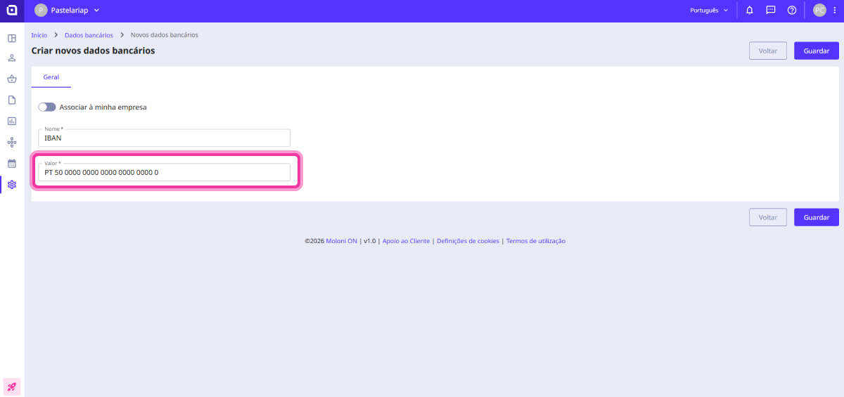 How to add bank details to documents 4