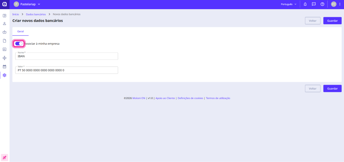 How to add bank details to documents 5