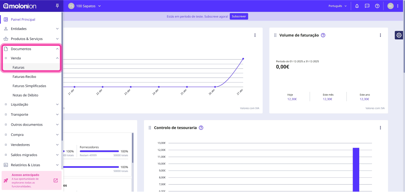 Como converter uma fatura numa nota de crédito 1