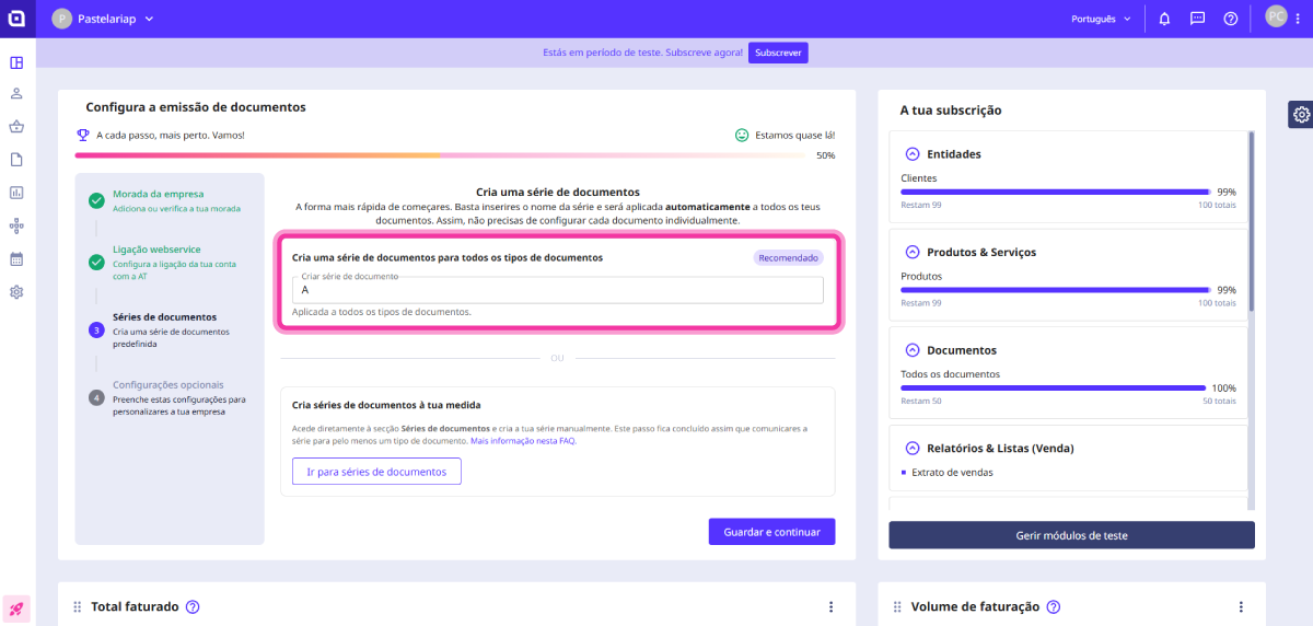 Configuração rápida 5