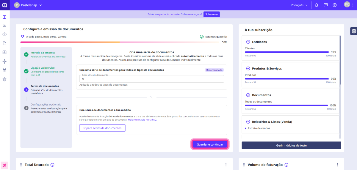 Configuração rápida 6