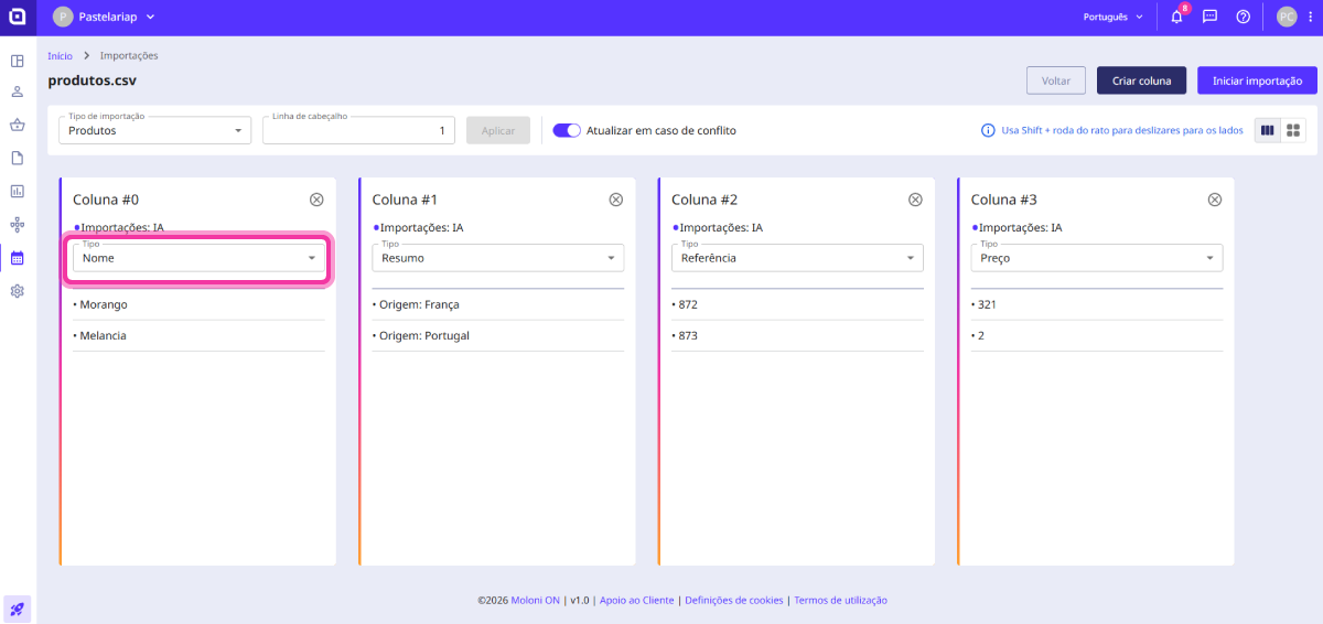 How to import products 7