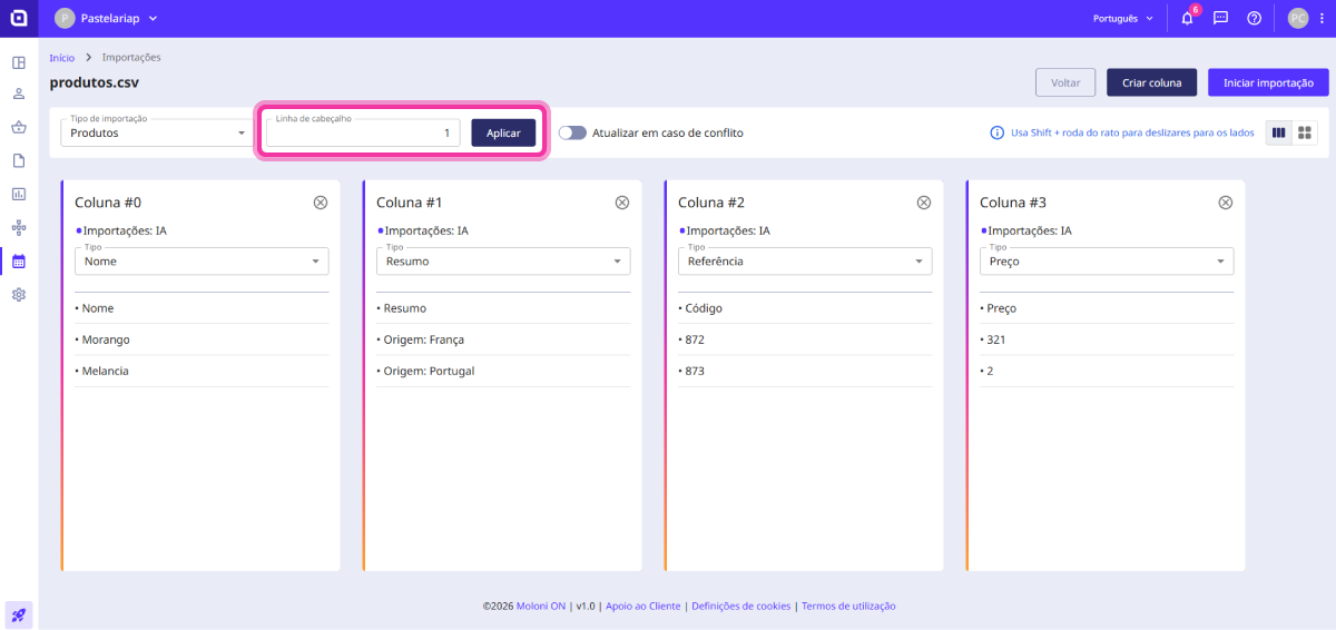 How to import products 5