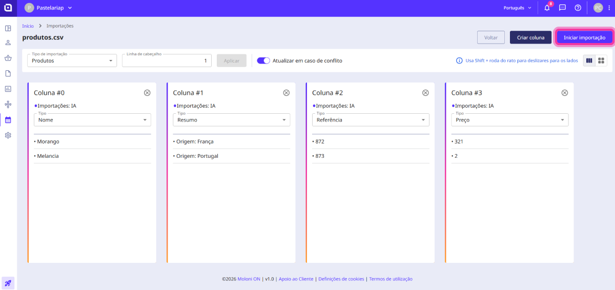 How to import products 11