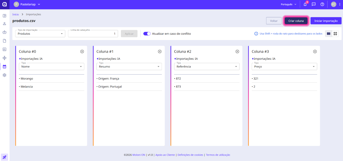How to import products 8