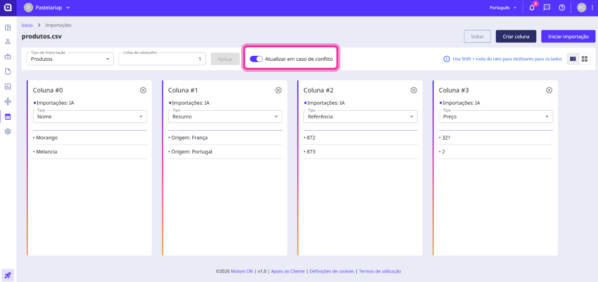 How to import products 6