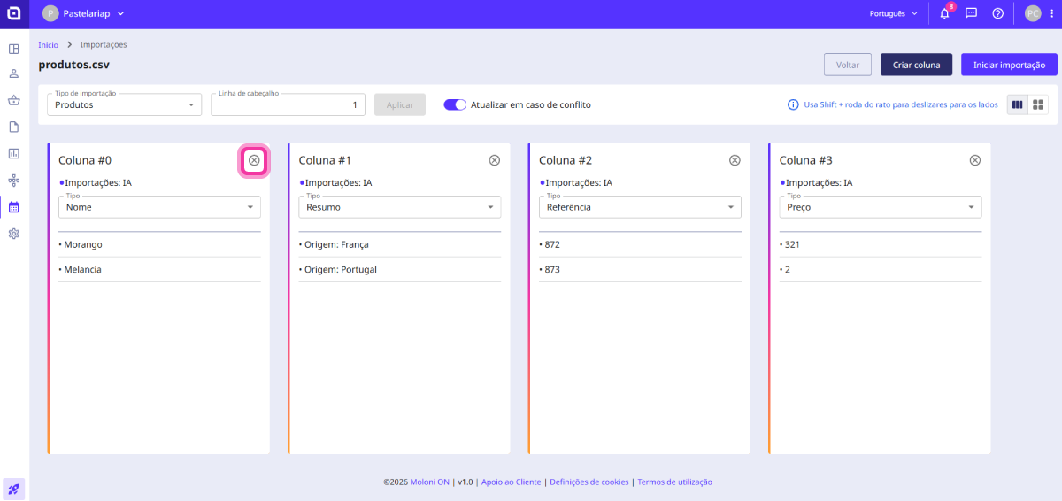 How to import products 10