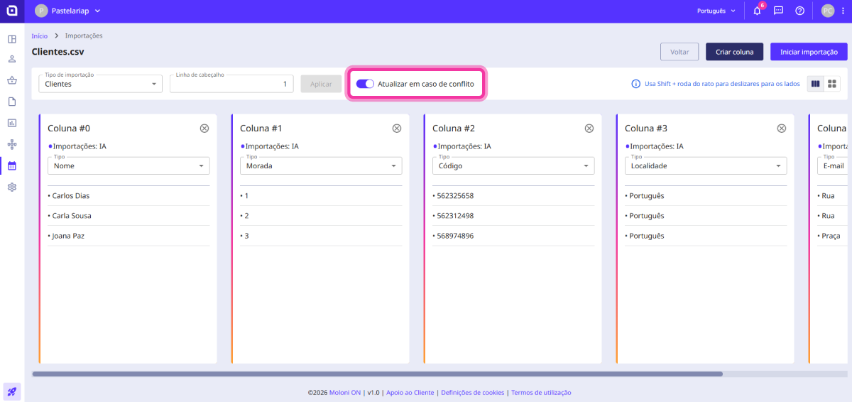 How to import customers 6