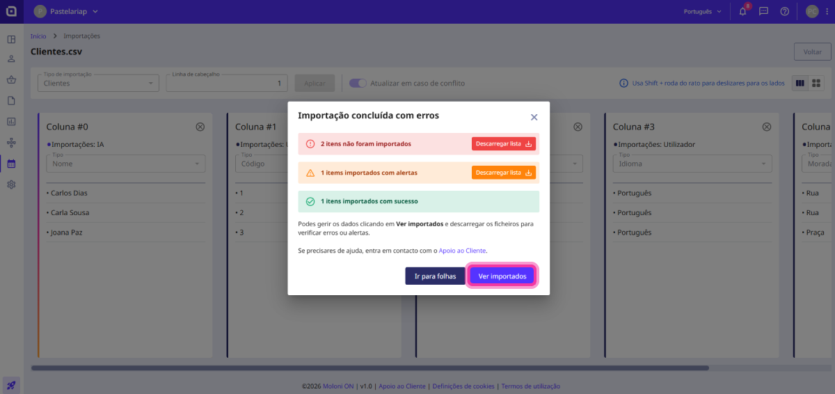 How to import customers 12
