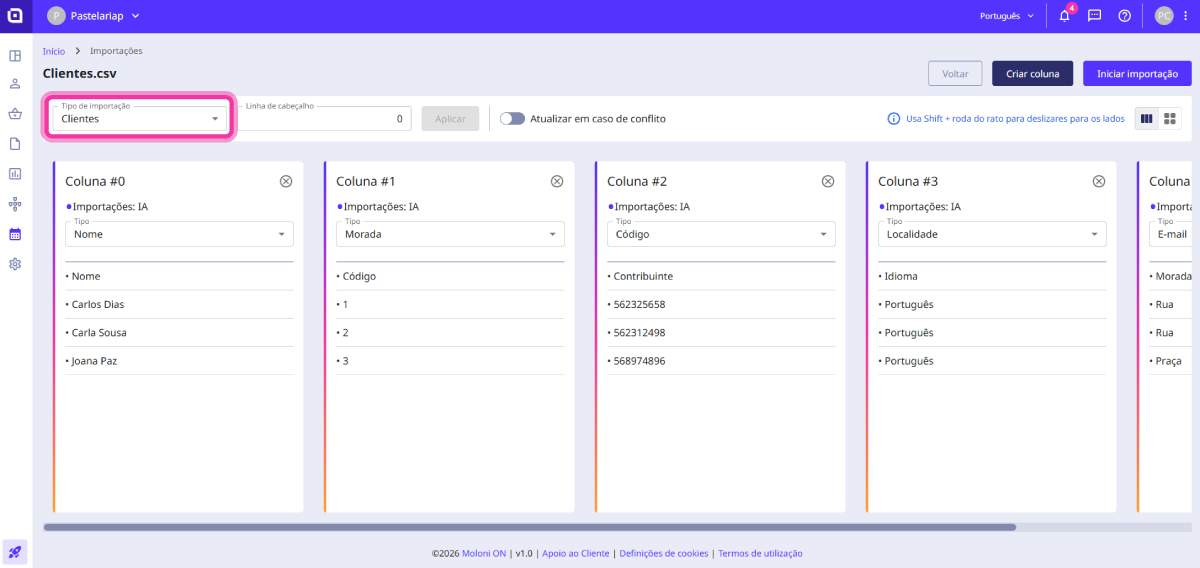 How to import customers 4