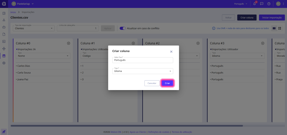 How to import customers 9