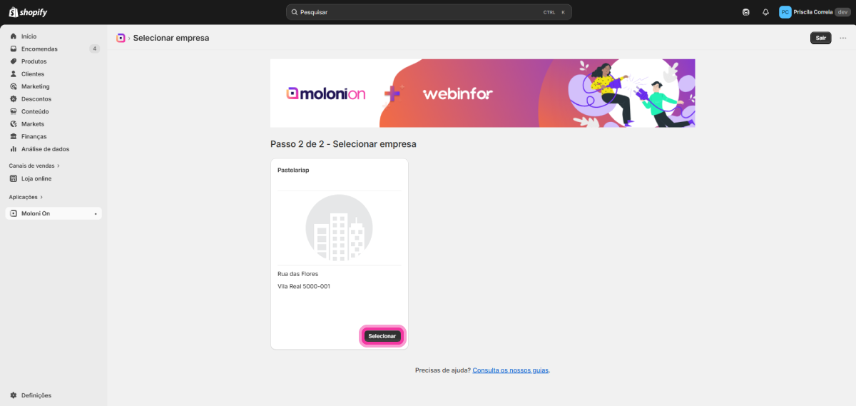 Como ligar a tua loja Shopify 14