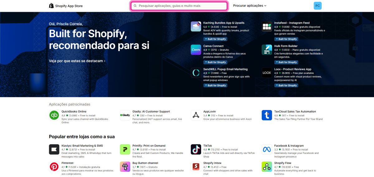 Como ligar a tua loja Shopify 1
