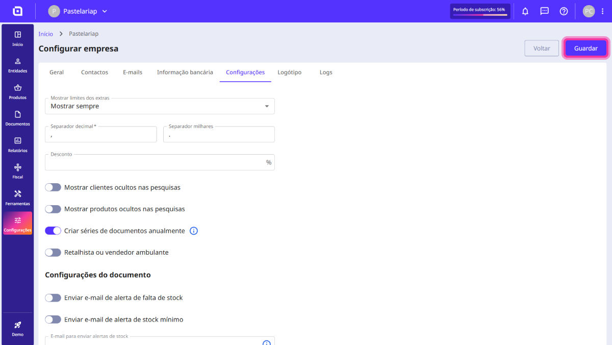 Como ativar a criação anual 4